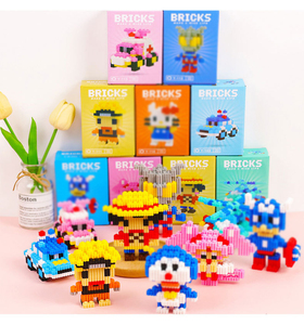 Al por mayor 2025 dibujos animados Nano bloque 3D rompecabezas Anime <span class=keywords><strong>Mini</strong></span> figuras Moc bloques de construcción conjuntos Diy Micro bloque juguete niños juguetes regalo - Product Image 6