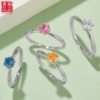 Bague de fiançailles pour femme en moissanite Starlight Queen à bande droite micro-pavée, en argent sterling S925 plaqué rhodium, 1 carat couleur D
