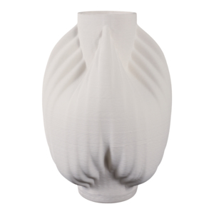 Vaso scultoreo in porcellana con design 3D testurizzato per l'arredamento del soggiorno - Product Image 3