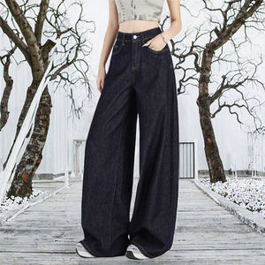 Nouveau Jean Ample Femme Grande Taille 2025 – Respirant, Imperméable, Séchage Rapide, Denim Délavé, Taille Haute – Été, Automne, Printemps - Product Image 3