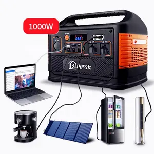 Sunpok Portatil Solar 300W/1000W Lithium Ion Batterij Recarregaveis Para Camper Com Jump Starter Zaklamp E Sigarenaansteker
