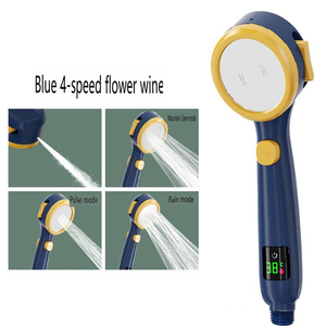 Soffione Doccia Digitale a LED con Display Temperatura, Pressurizzato, Portatile, con 3 Modalità di Spruzzo e Ugelli Anti-Calcare per Casa - Product Image 4