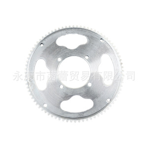 Pignon arrière à 80 dents de type 25H, grand pignon, accessoires pour scooter électrique Little Dolphin avec plateau de chaîne à trou intérieur de 54 mm - Product Image 5