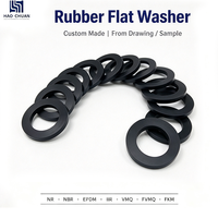 Rondelle plate en caoutchouc personnalisée -60 ℃   ~ +230 ℃   Joint d'étanchéité résistant en EPDM, NBR et silicone pour équipement d'assemblage de fixation de moteur automobile