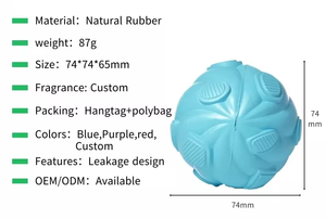 Komik oyun köpek IQ geliştirilmesi yavaş besleyici çiğnemek dağıtıcı interaktif gıda kauçuk tedavi oyuncak topu yumuşak kauçuk köpek oyuncak - Product Image 5