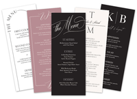 Papeterie personnalisée en gros pour mariages et la Saint-Valentin : Panneaux de bienvenue, cartes de menu de table, marque-places, livre d'or - Écologique