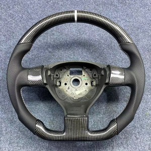 Ytcarbon พวงมาลัยคาร์บอนไฟเบอร์สำหรับรถแข่งขนาด14นิ้ว, พวงมาลัย Mod สำหรับ MK4โปโล <span class=keywords><strong>Jetta</strong></span> <span class=keywords><strong>MK5</strong></span> MK6 MK7 - Product Image 2