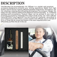 Diffuseur d'huiles essentielles pour voiture, boîte personnalisée 10 ml, parfum d'ambiance pour voiture, clip pour grille d'aération, parfum d'intérieur pour véhicule