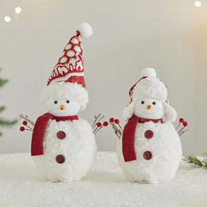 Figura Decorativa de Muñeco de Nieve Navideño Hecha a Mano y Ecológica, Muñeco de Espuma para Decoración de Ventanas y Mejora del Ambiente Festivo - Product Image 2