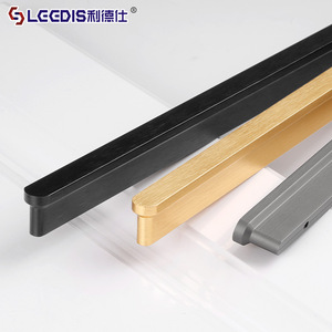 Lgedis Aluminum Alloy Cabinet Door Handle Bar Minimalist Design For Drawer <b>Kitchen</b> Wardrobe Furniture <b>Hardware</b> - Product Image 1