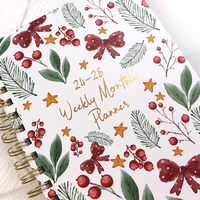 Impression de logo personnalisé 2026 A5 spirale Goal Life Journal quotidien planificateur carnet coffret cadeau