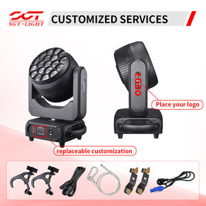 Luz móvil LED RGBW 4 en 1 de 40W con efecto ojo de abeja, 19 unidades, con control DMX512/activación <span class=keywords><strong>por</strong></span> sonido/funcionamiento automático para parques temáticos y bodas - Product Image 3