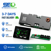 Batería Solar de Aluminio ESS Inteligente LiFePO4 Li-ion con Balance Activo BT CAN UART RS485, 8S-16S 48V/51.2V 200A, en Stock en la UE