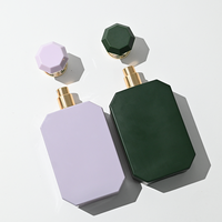 Flacons de parfum en verre vides de forme élégante et spéciale, 30 ml, 50 ml, 100 ml, avec pompe vaporisateur de luxe