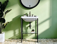 Pieds de meubles de salle de bain noir mat, bases de table de salle d'eau, support de console de jardin en acier inoxydable 304, résistant à l'eau et à la rouille, pieds personnalisés