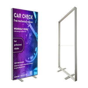Chất lượng cao xách tay đôi bên khung nhôm đứng <span class=keywords><strong>LED</strong></span> vải nền hộp Đèn - Product Image 2