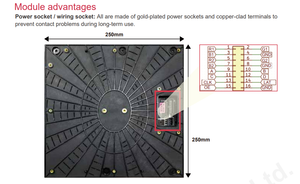 โมดูล LED ประสิทธิภาพสูงสำหรับใช้งานภายในอาคาร P2.604 จอแสดงผล LED แบบ SMD ขนาด 250x250 มม. สำหรับจอแสดงผลโฆษณา - Product Image 3
