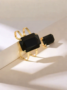 Set di Bracciale e Anello con Rubini ed Emeraldi Esagerati - Set di <span class=keywords><strong>Gioielli</strong></span> da Donna in Edizione Limitata NZBR-0006 - Product Image 6