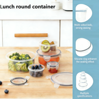 Conteneur de stockage de haute qualité en gros, conteneur alimentaire en plastique de qualité alimentaire, boîte à lunch réutilisable