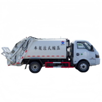 Camion compacteuse à chargement arrière Dongfeng 4x2 5CBM, taille compacte pour la collecte des déchets dans les rues étroites et sur les routes accidentées