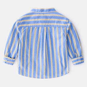 Camisa de Vestir a Rayas de Manga Larga con Cuello Alto y Dibujos Animados para Niño, Compra Directa del Fabricante en China - Product Image 5