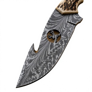 Couteaux de chasse artisanaux en acier inoxydable avec manche en bois fait main confortable et étui en cuir - Product Image 5