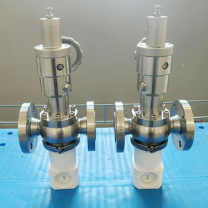 Válvula de muestreo manual con aguja forrada con PFA de grado estéril, canal totalmente cubierto, extremos de brida para esterilización por vapor, biofarmacéutica - Product Image 4