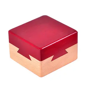 3D मस्तिष्क चिढ़ाने रहस्य बॉक्स लकड़ी जादू दराज बॉक्स बीच की लकड़ी Kongming ताला पहेली बॉक्स
