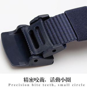 Nylon tactical outdoor <b>elastic</b> braided <b>belt</b>, student men's and women's casual plastic buckle logo <b>elastic</b> waist <b>belt</b> - Product Image 3