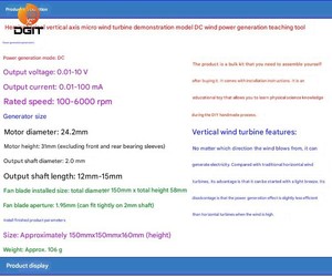 Độc Đáo Fan Hâm Mộ Nhỏ Kit Bán Buôn Khoa Học Giáo Dục Bộ Dụng Cụ Khoa Học Kit Cho Trẻ Em Gốc Đồ Chơi Giáo Dục Gió Nhỏ Máy Phát Điện - Product Image 6