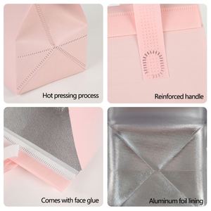 Waterproof Disposable Foldable Portable Cooler Bags Non-Woven Aluminum Foil Thermal Insulated Cartoon Food Drink Delivery - Product Image 2