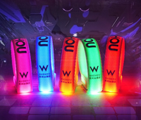 Bracelet LED personnalisé pour boîte de nuit, bracelet lumineux pour événements, bracelet LED pour concert, musique