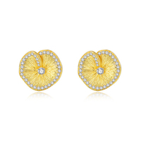 ICEBELA Elegante Luxus Kubikzirkonia Blumen-Ohrringe 2026 Neuerscheinung 925 Sterling Silber Party Hochzeit Ohrstecker für Damen