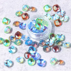 Sharp bottom multi color Nail Art Accessories Decoration Charms Crystal Rhinestones Nails