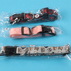 OKEYPETS Tersedia Grosir Bahan Poliester Tiga Motif S M L Kerah Leher Anjing Peliharaan Modis Mewah Ringan dan Dapat Disesuaikan - Product Image 6