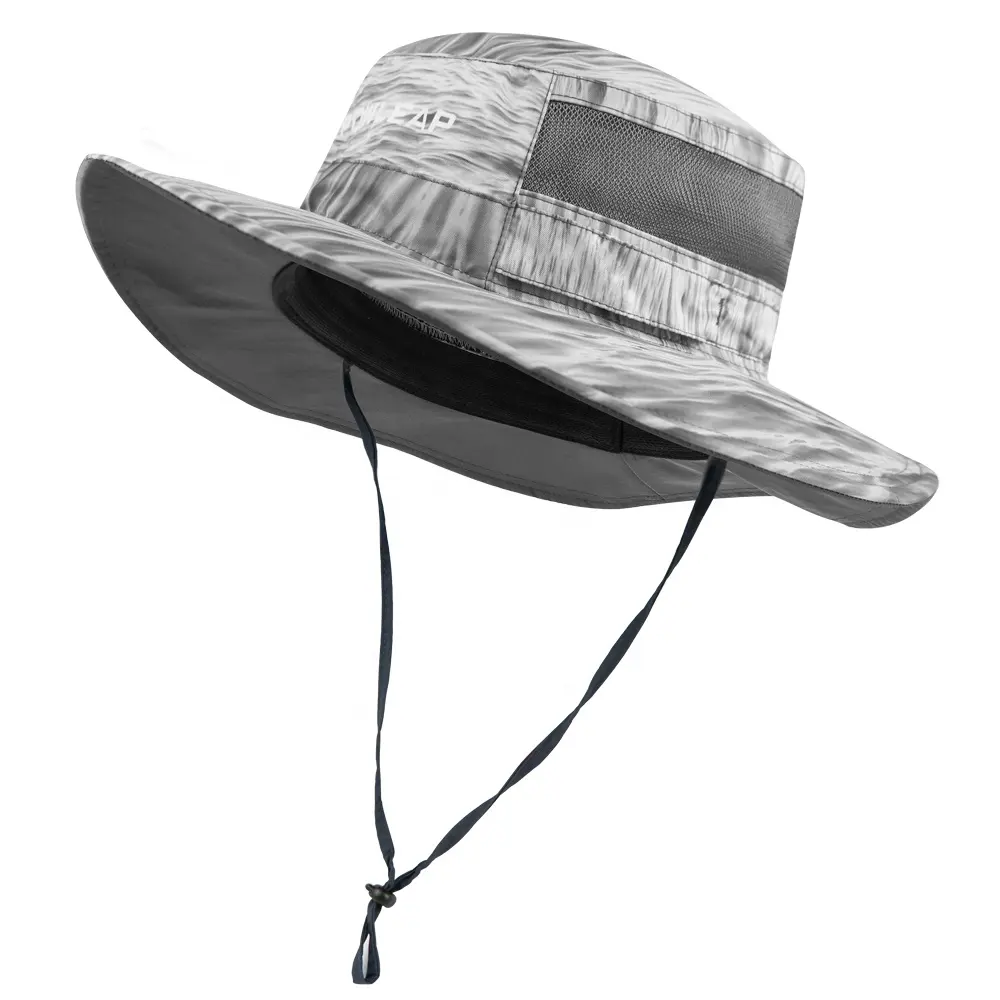 Wholesale Wide Brim Sun Bonnie Hat Outdoor Best Sun Protection Breathable Camo Fisherman Fishing Hiking Bucket Hat For Men Women