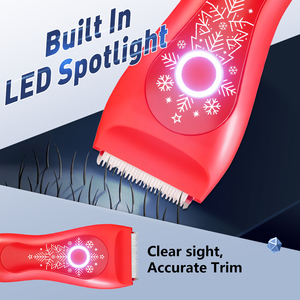 Custom Color Pattern Waterproof Rechargeable Ceramic Blades ABS Body <strong>Trimmer</strong> 7200 RPM Safe Gentle Grooming <strong>Trimmer</strong> - Product Image 4