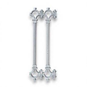European Style Cast Iron Balcony Railing <b>Wall</b> Mounted Rust Resistant Metal Handrail for Outdoor Balcony - Product Image 1