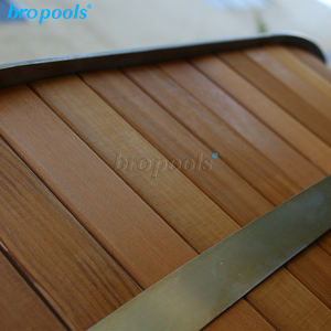 伝統的なシーダーオーバル屋外スパバスタブコールドプランジステンレスライナーレッドウッドウェルネス - Product Image 5