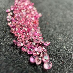 Natural Pink Tourmaline Round Brilliant Cut 1.0-1.5mm Loose Gemstone Jewelry Stone - Product Image 4