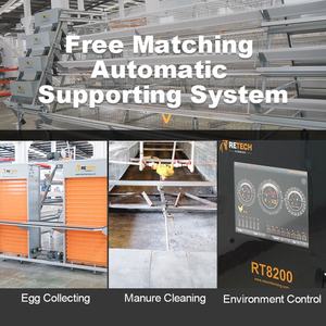 סין מפעל מחיר Retech חקלאות סוללה כלובי תרנגולות מטילות למכור ב אלג 'יריה - Product Image 5