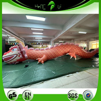 Décorations de vacances Dragon chinois gonflable géant Modèle Parade Dragon chinois flottant gonflable