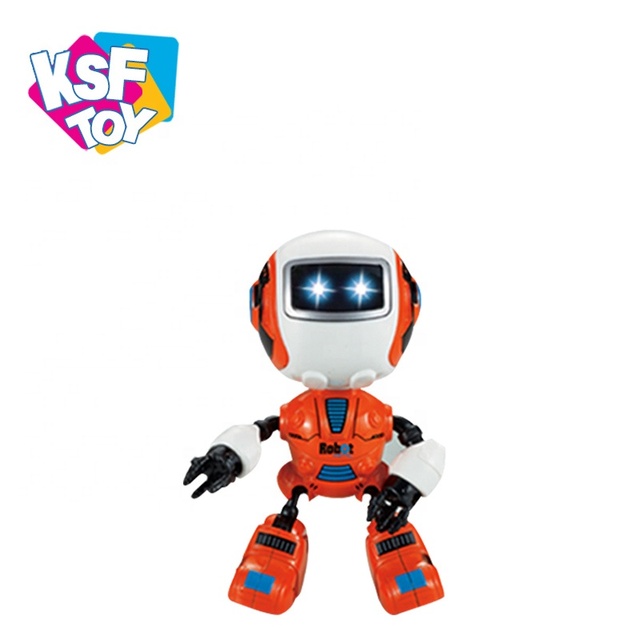 KSF Interaction Induction Flexible Joint Dancing Mini Pocket Robot Toys with Light Music