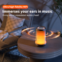 QERE HF22 Bass RGB Sound Cooler Sub Woofer, fabricant chinois, haut-parleur sans fil alimenté, étanche, avec WiFi, Bluetooth, Aux et contrôle par application