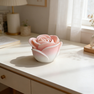 Molde de silicona para portavelas de tulipán, kit de manualidades de yeso para difusor de aromaterapia con aroma a tulipán, molde para hacer regalos florales - Product Image 2