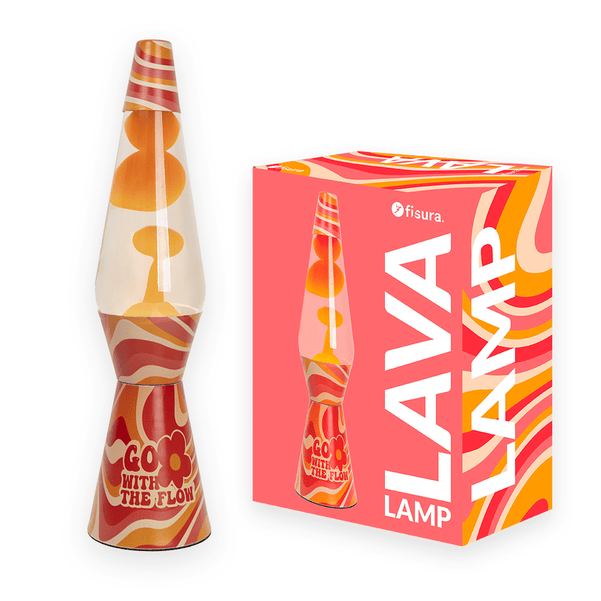 Fisura Glass Coated Lava Lamp 17cm Modern Irregular Shape Italian Design Go with Flow Decorative Lighting Single-piece Package