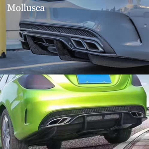 สำหรับ C-Class W205 4 ประตู สไตล์ PSM คาร์บอนไฟเบอร์  ลิ้นกันชนหลัง  ดิฟฟิวเซอร์หลัง  รุ่นปี 2015-2021 - Product Image 2