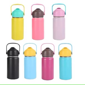 Gobelet isotherme personnalisé en acier inoxydable à double paroi de 12 oz avec base en silicone au design moderne pour la rentrée scolaire des enfants - Product Image 1