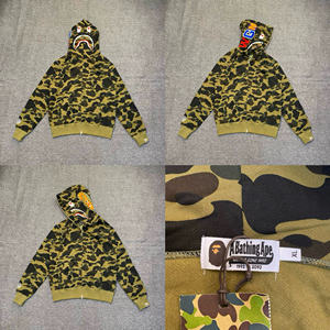 Professional Eco-Friendly Polyester Cotton Fleece Custom Printed Men's Animal Zipper Hooded Oversized Loose Fit Winter Hoodie - Product Image 2