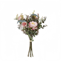 Set Rangkaian Bunga Peony Buatan untuk Dekorasi Pernikahan, Bunga Lorong, dan Centerpiece Meja